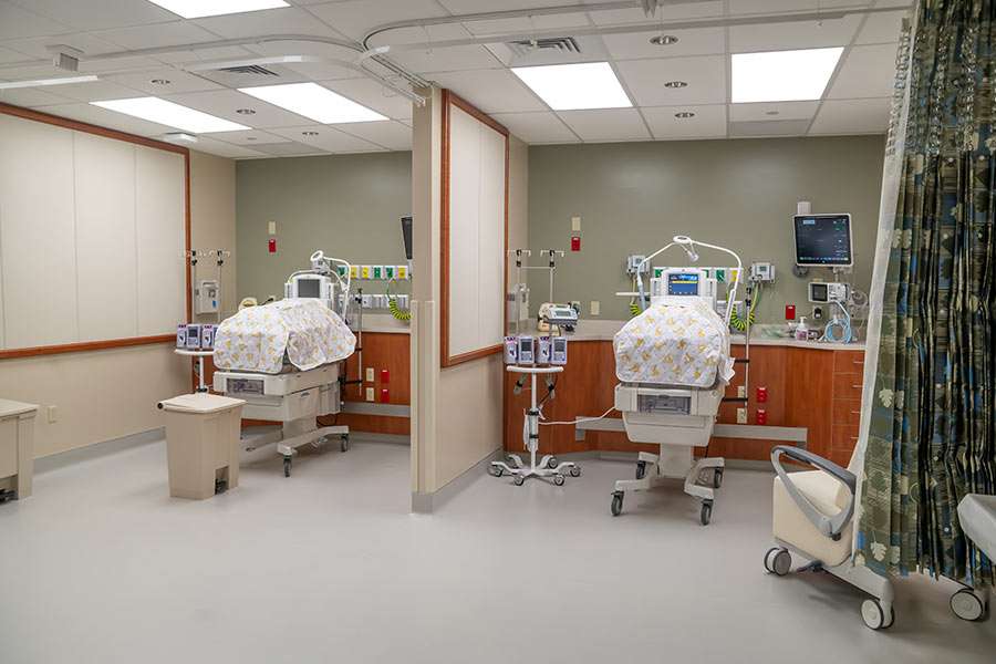 Two of the four new beds dedicated to caring for micropremie infants in the Small Baby Unit of the neonatal intensive care unit at Portneuf Medical Center in Pocatello.