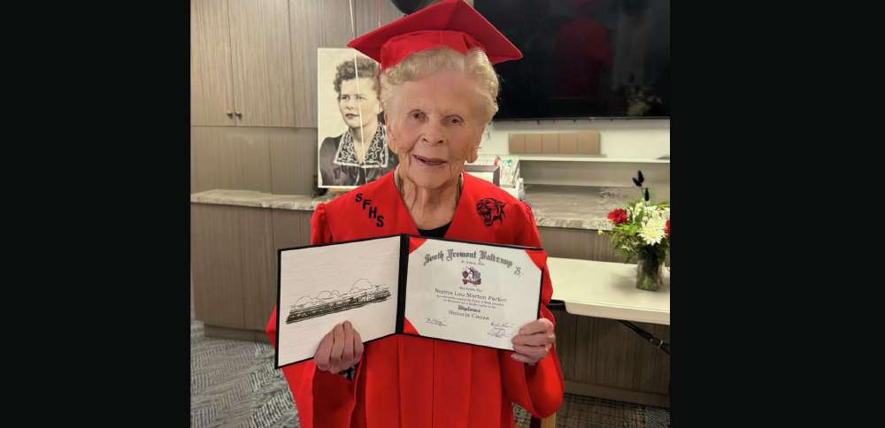 100-year-old Idaho woman surprised with her own graduation ceremony