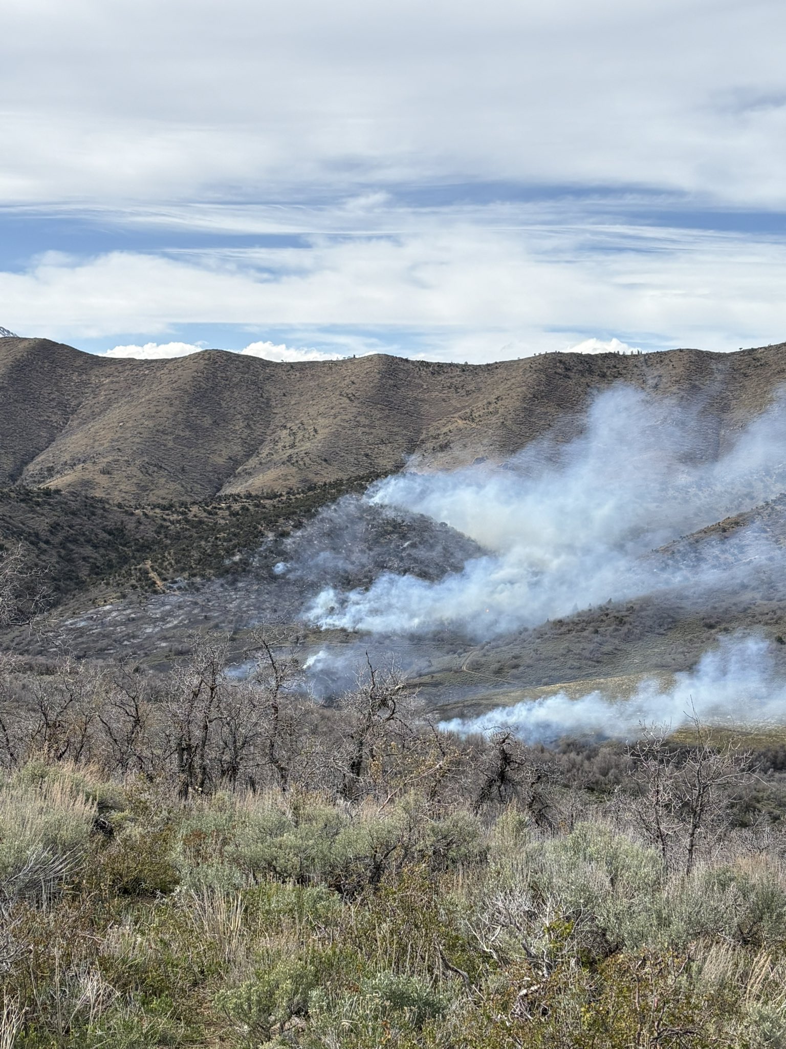 Crews responding to human caused Hop Fire burning in Juab County