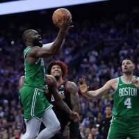 Celtics beat the 76ers 108-100 in Game 3 behind 25 points each from Tatum and Brown
