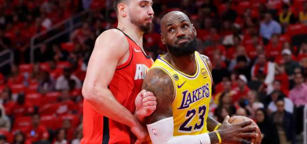 James makes tying 3 as Lakers storm back late, win in OT and take a 3-0 series lead over the Rockets