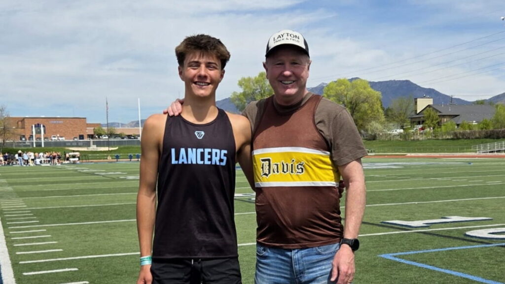 Layton High School distance runner breaks 40-year-old record, set by assistant coach