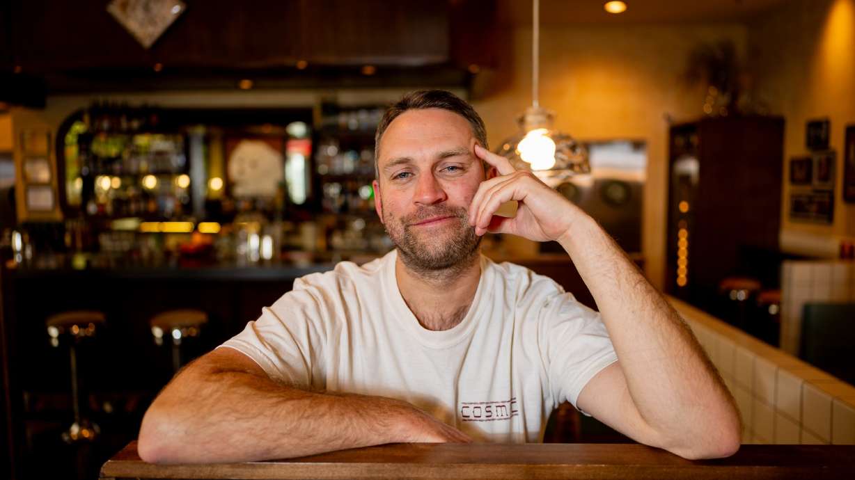 Zach Wade, chef and co-owner of Cosmica, at Cosmica in Salt Lake City on April 15. The New York Times named Cosmica as one of its best restaurants, the first honor for a Utah restaurant in more than a decade.