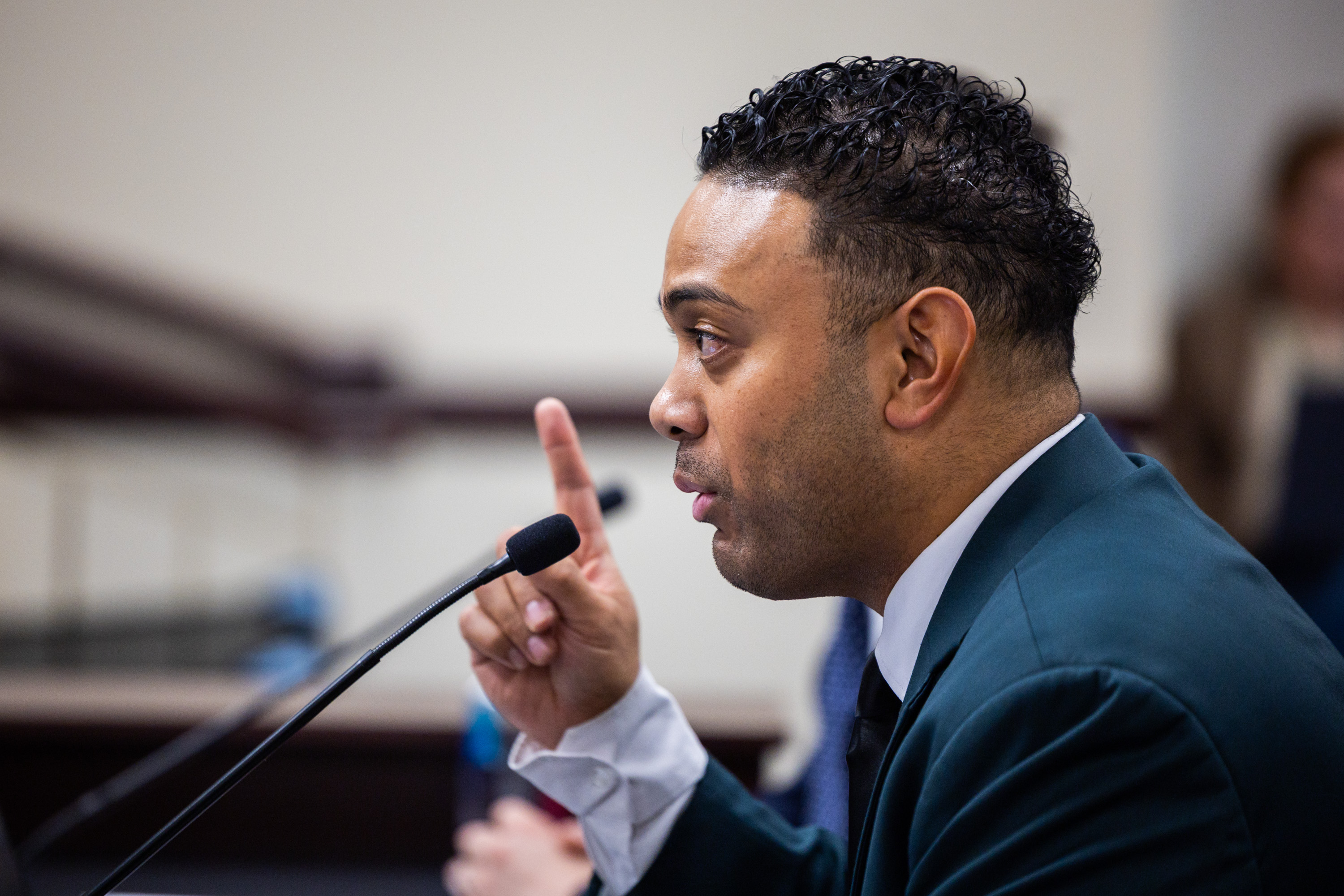 Rep. Doug Fiefia, R-Herriman, speaks at the Capitol in Salt Lake City on Jan. 27. Fiefia advanced to a primary election against state Sen. Dan McCay.