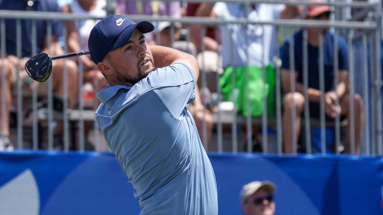 Alex Fitzpatrick, of England, tees off on the first hole during the first round of the PGA Zurich Classic golf tournament, Thursday, April 23, 2026, in Avondale, La.