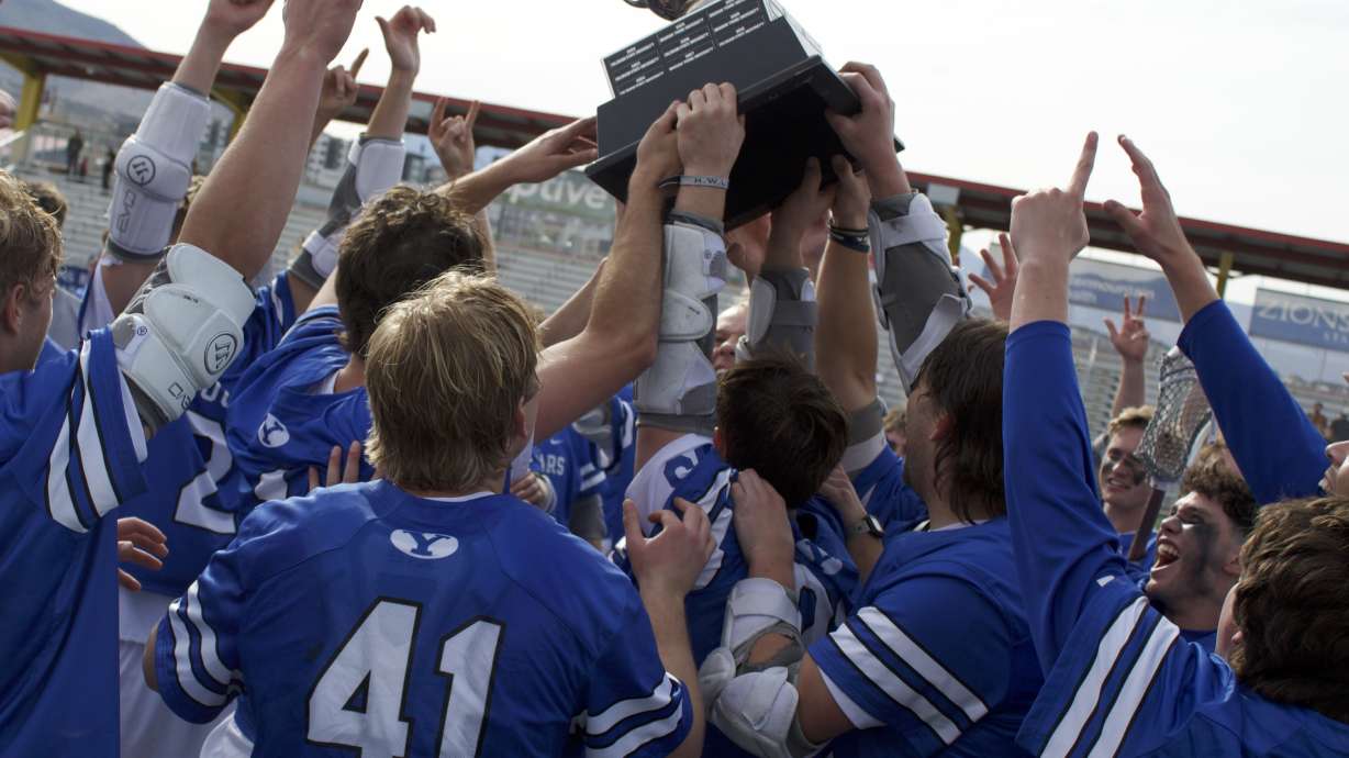 No. 2 BYU men's lacrosse handed No. 1-ranked Utah Valley its first loss of the season, 11-10 in the championship game of the Rocky Mountain Lacrosse Conference tournament, Saturday, April 25, 2026 at Zions Bank Stadium in Herriman, Utah.