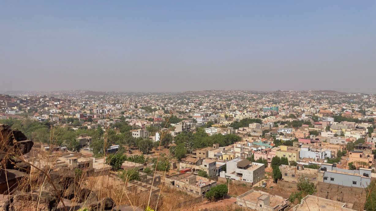 An ariel view of Bamako, Mali, Saturday. Malian Minister of Defense Gen. Sadio Camara was killed in an attack as jihadi and rebel forces seized towns and military bases across the country, according to a military officer and two other sources on Sunday.