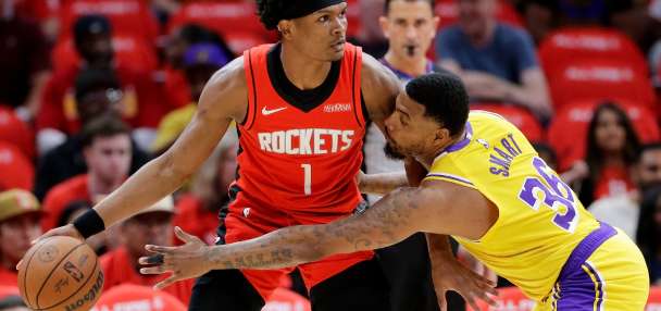 Amen Thompson sparks Rockets' 115-96 rout to stave off elimination against Lakers