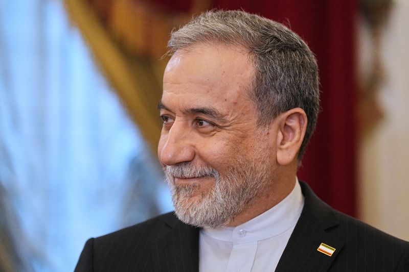 Iranian Foreign Minister Abbas Araqchi attends a meeting with Russian President Vladimir Putin at the Boris Yeltsin Presidential Library in Saint Petersburg, Russia, Monday. Araqchi's proposal to end the Iran war envisioned talks in stages as he shuttled in and out of Pakistan twice over the weekend.