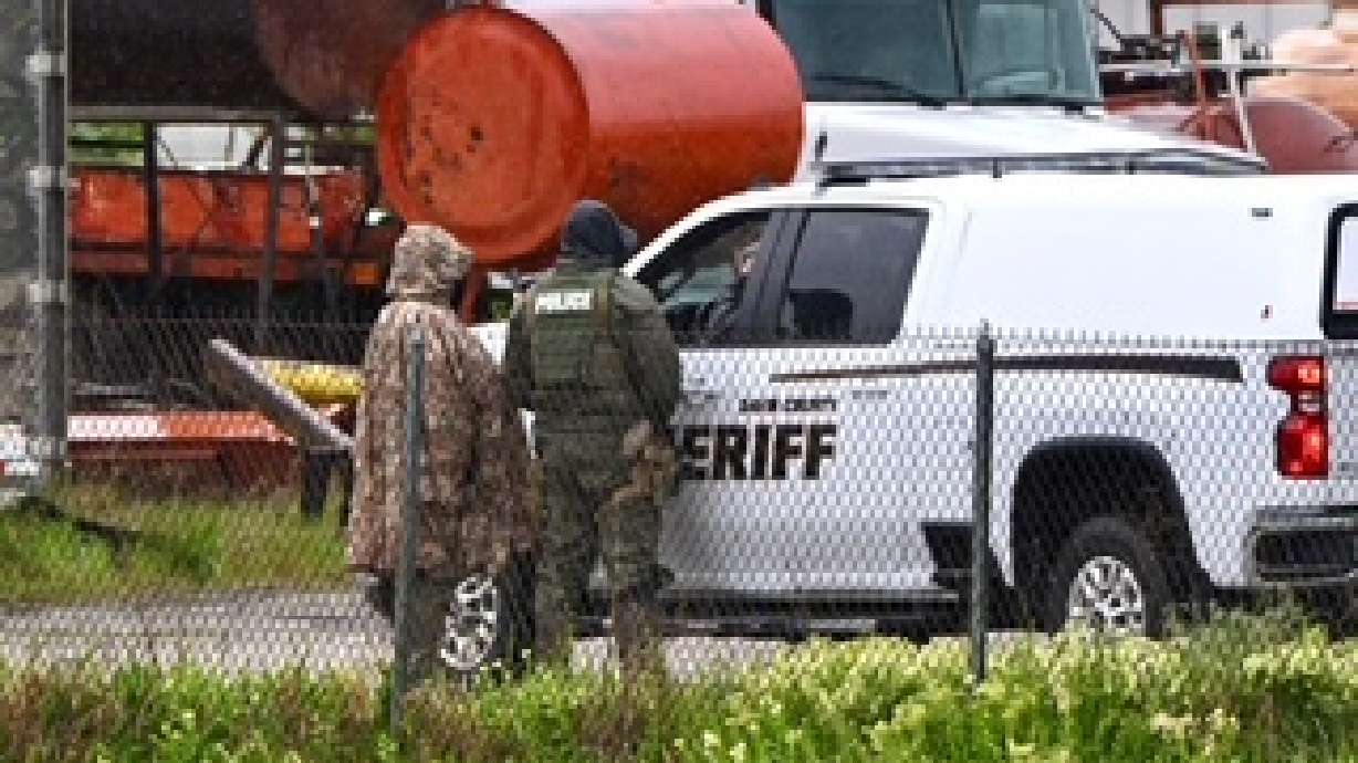 Police have evacuated a West Bountiful neighborhood after potentially dangerous old explosives were located Monday.