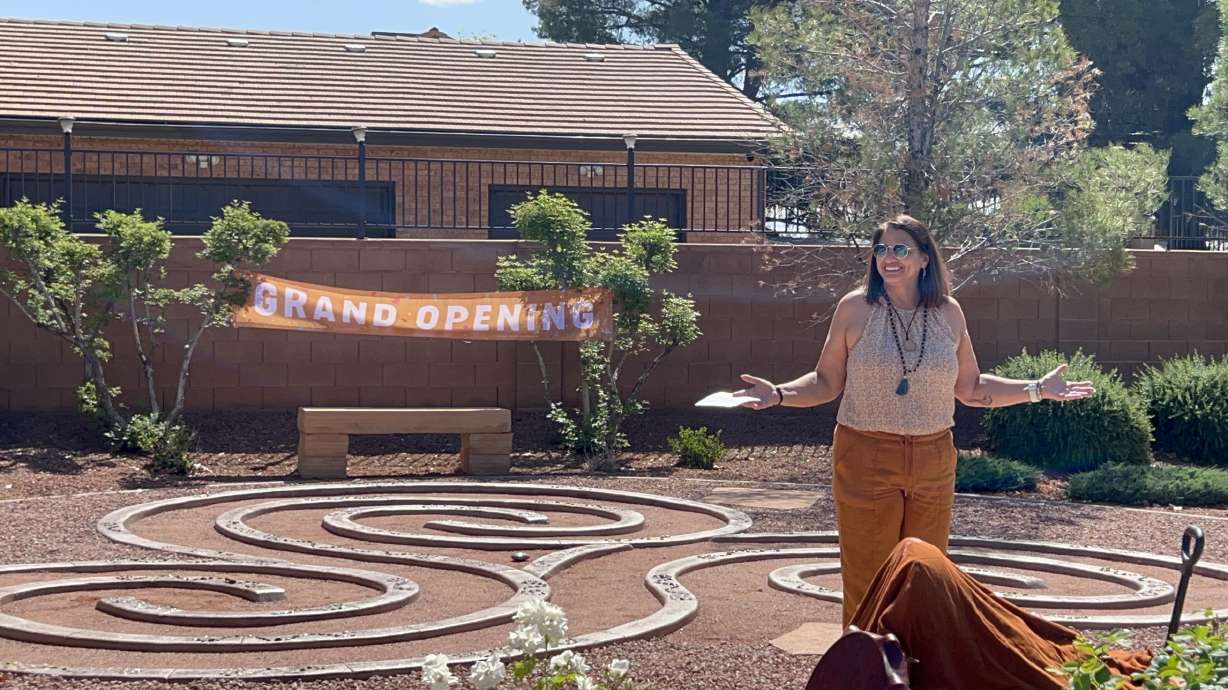 The Washington County Children's Justice Center unveiled a labyrinth in the center's Children's Peace Garden to promote healing. It serves as a calming space for children who have experienced child abuse.