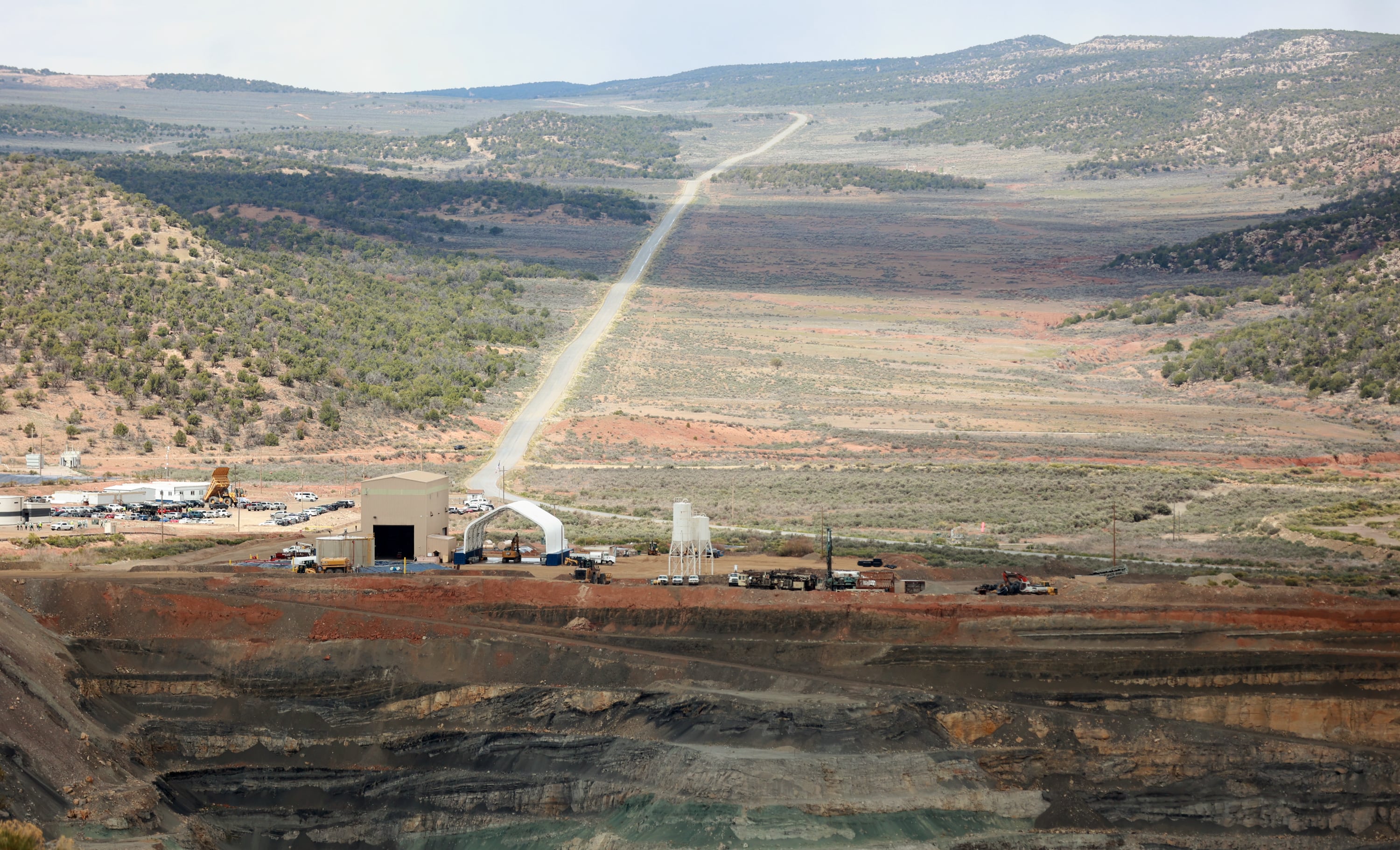 Mariana Minerals’ Copper One mine is pictured in San Juan County on Monday. The mine will use autonomous tools for mining, refining and capital project execution.