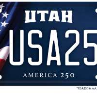 Utah unveils limited-time patriotic license plate ahead of America 250