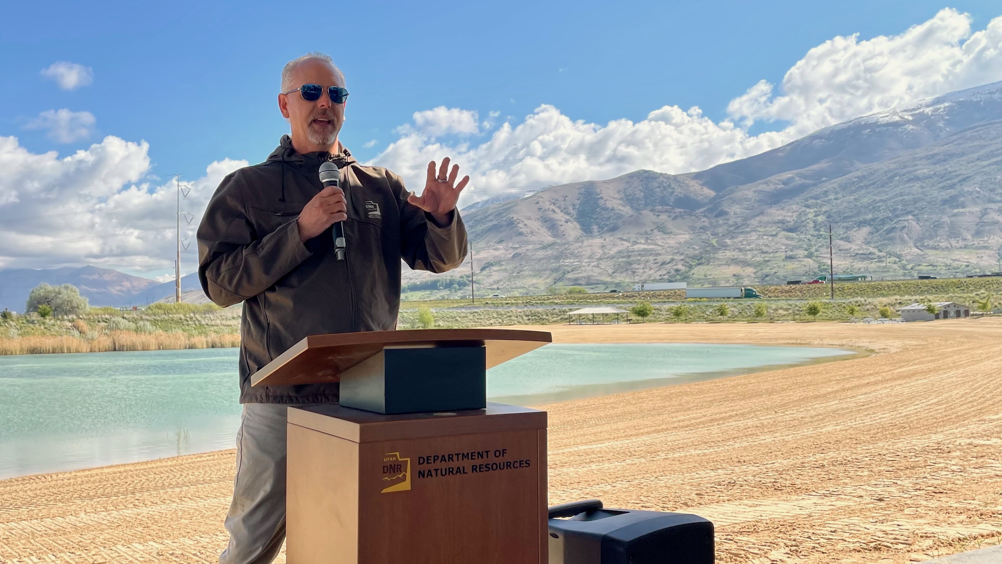 As algal bloom issues expand around Utah, officials hope a possible fix at Willard Peak Pond offers a way forward. Scott Strong, director of the Utah Division of State Parks, and other officials gathered at the pond on Tuesday to unveil the effort.