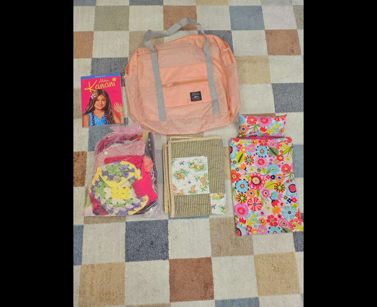 The nonprofit organization Special Dollivery creates gift packages with handmade items to accompany restored American Girl dolls to donate to children in need.