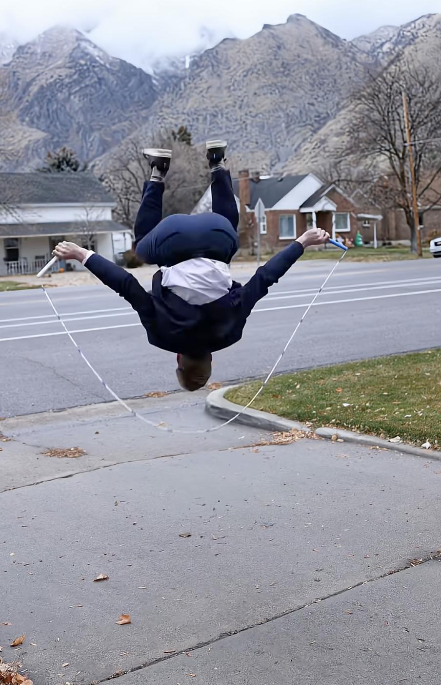 Have You Seen This? Utahn jump ropes in his Sunday best