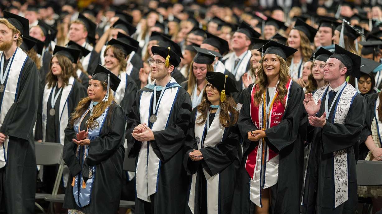 Bobby Wagner Receives Honorary Doctorate, Jokes About Name Change at Utah State Commencement — image 1