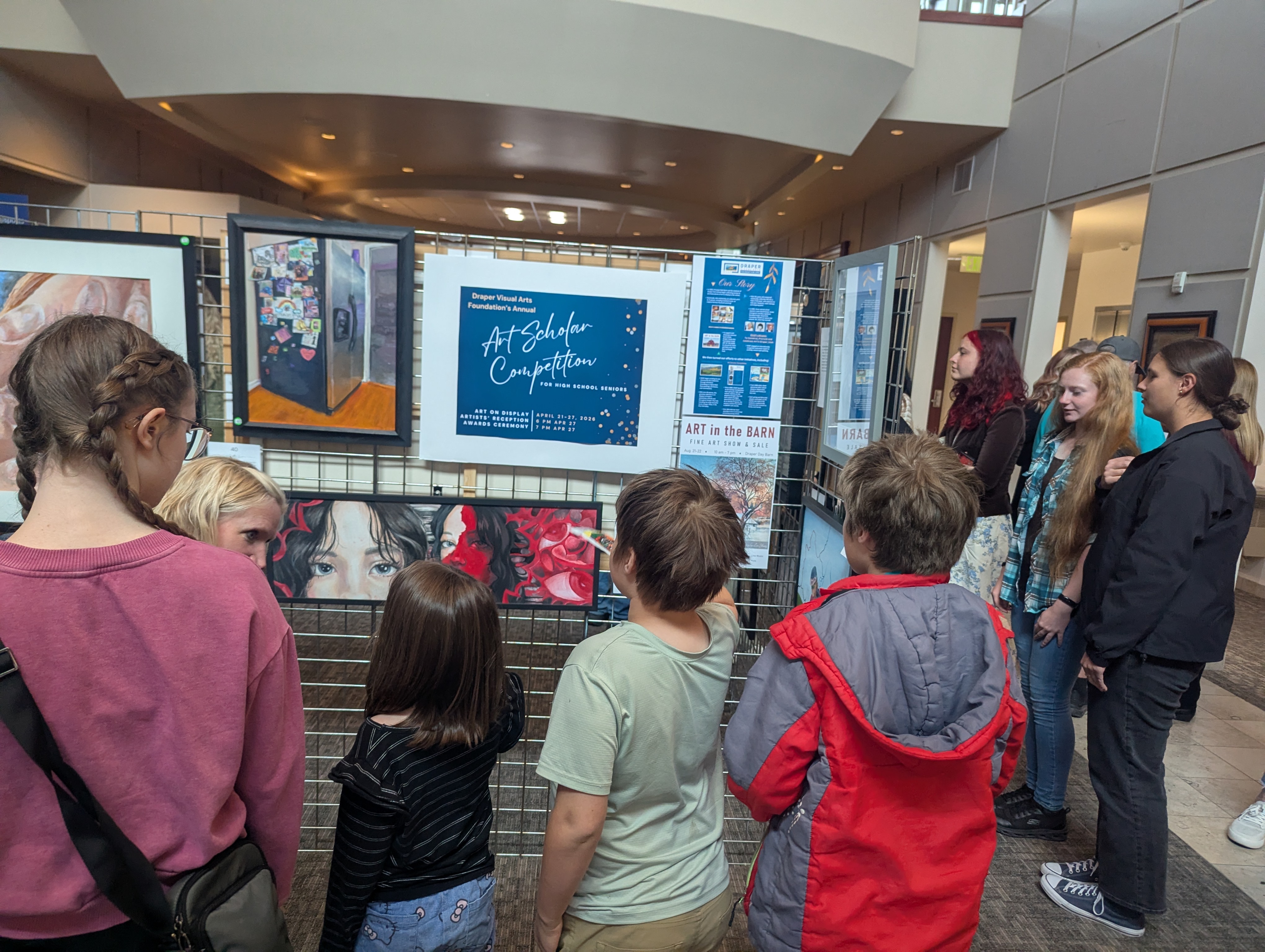 Through camera, canvas and craft, students win cash and recognition in Draper showcase