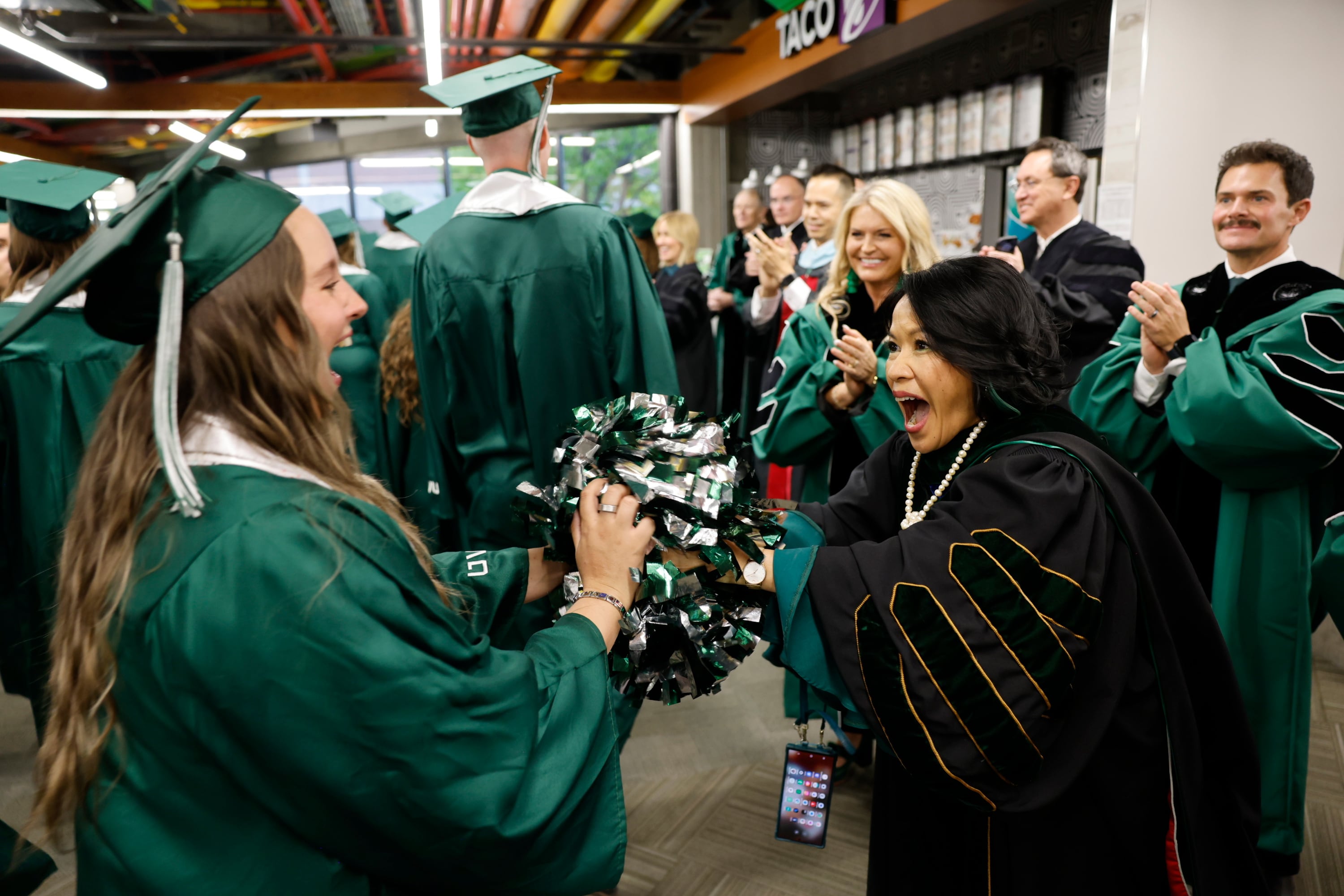Astrid Tuminez closes Utah Valley University tenure with a call for joy