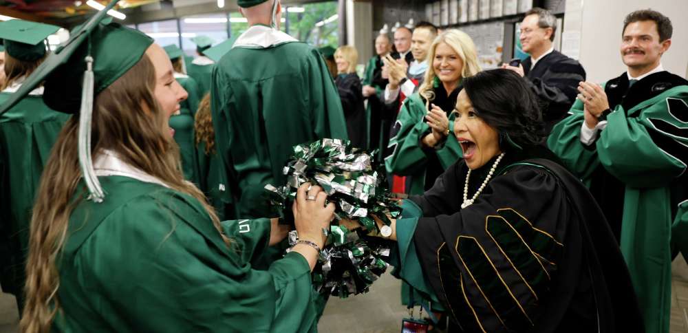 Astrid Tuminez closes Utah Valley University tenure with a call for joy