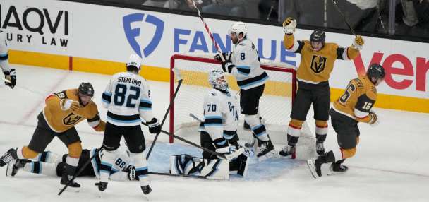 Dorofeyev's hat trick, Howden's 2OT winner powers Vegas to 5-4 win