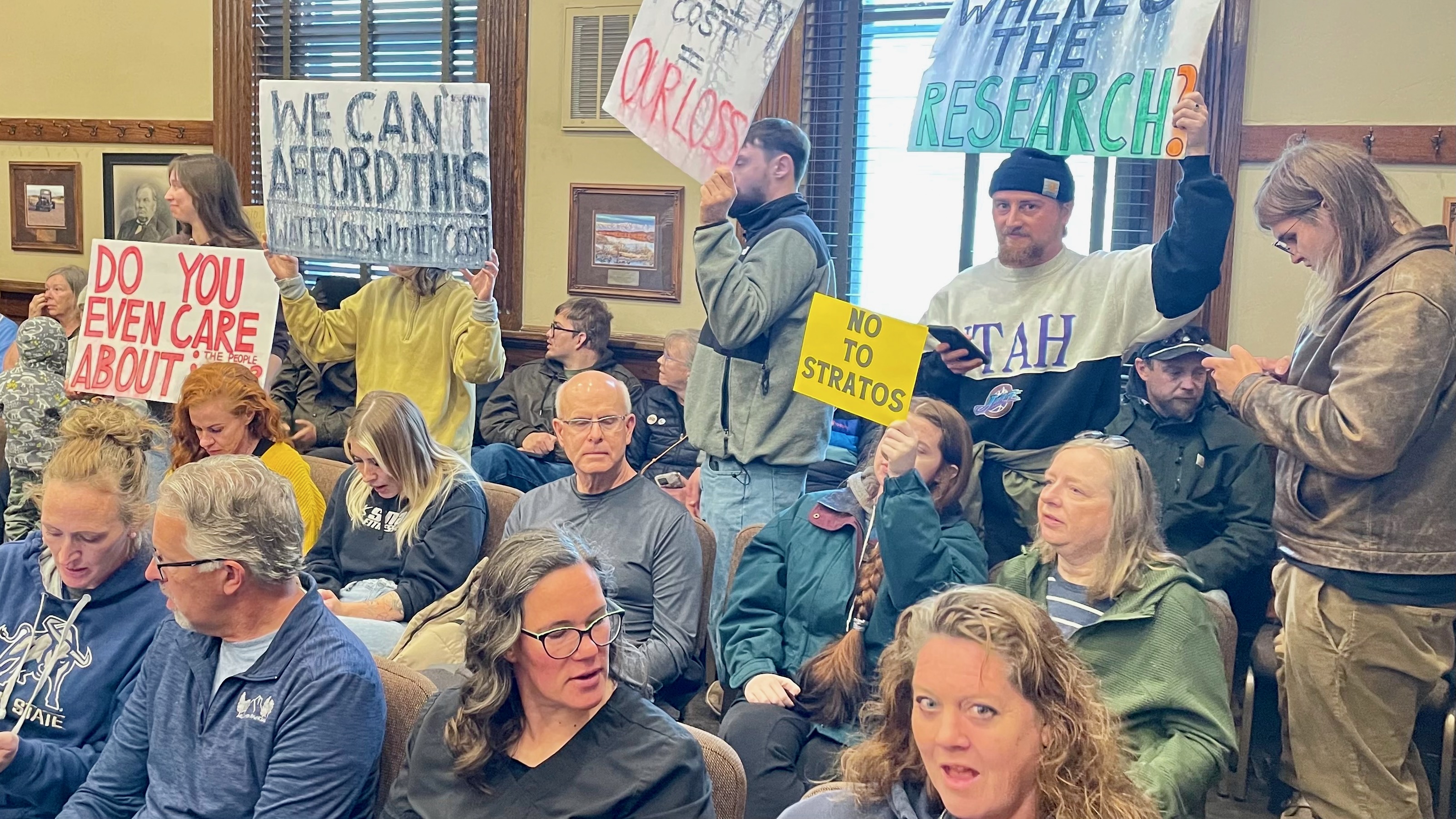 Gov. Spencer Cox backs a controversial Box Elder County data center proposal, in part, due to national security considerations. Critics of the proposal crowded a meeting of the Box Elder County Commission on Monday.