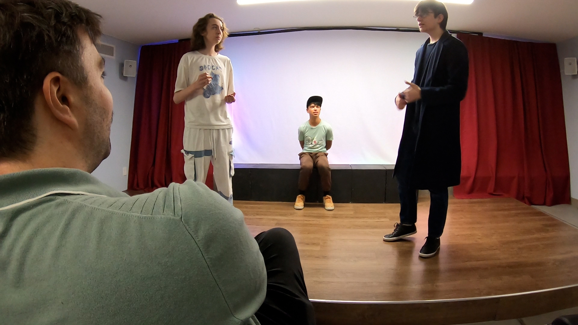 Sean Sweeney teaches an improv class at The Geekery in Salt Lake City, Thursday. Sweeney said the classes instills confidence and teaches kids to think on their feet.