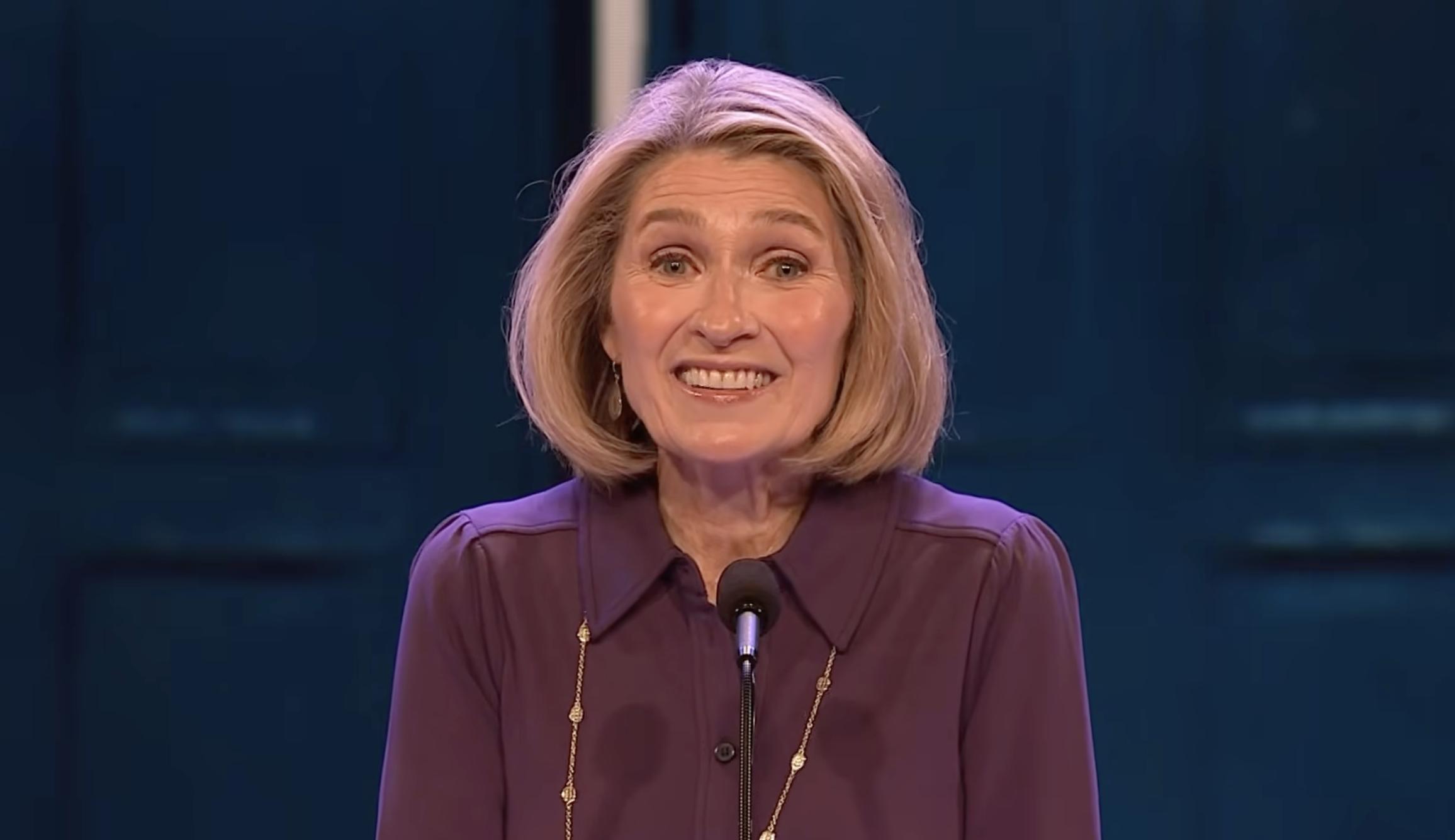 President Camille N. Johnson speaks during BYU Women's Conference on Thursday about coming closer to Christ.