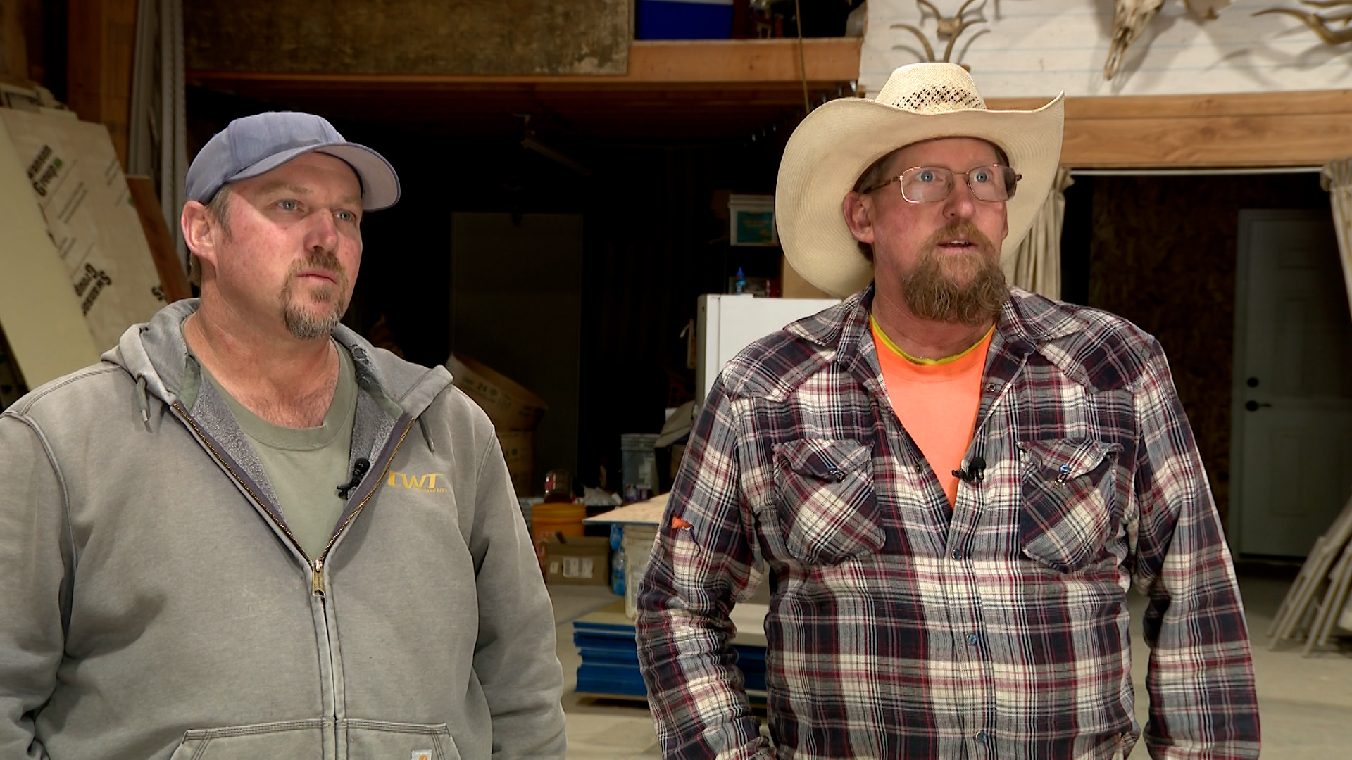 From left, Jeff and Nate Ellis speak with KSL in Centerville on Thursday. The brothers and business partners say they are still owed $165,000 for work done on Rep. Trevor Lee's new Layton home.