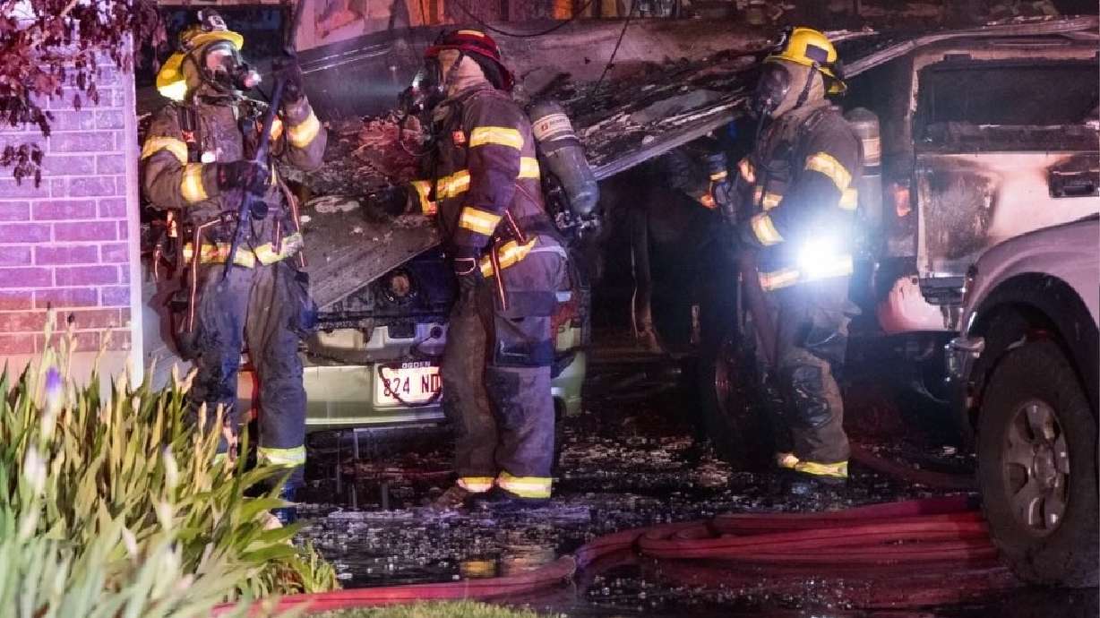 A fire at a Hooper home on Thursday caused around $650,000 in damages to the structure, according to the Weber Fire District.