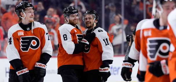 Cam York threw his stick in the stands after scoring an OT winner, but the Flyers star got it back