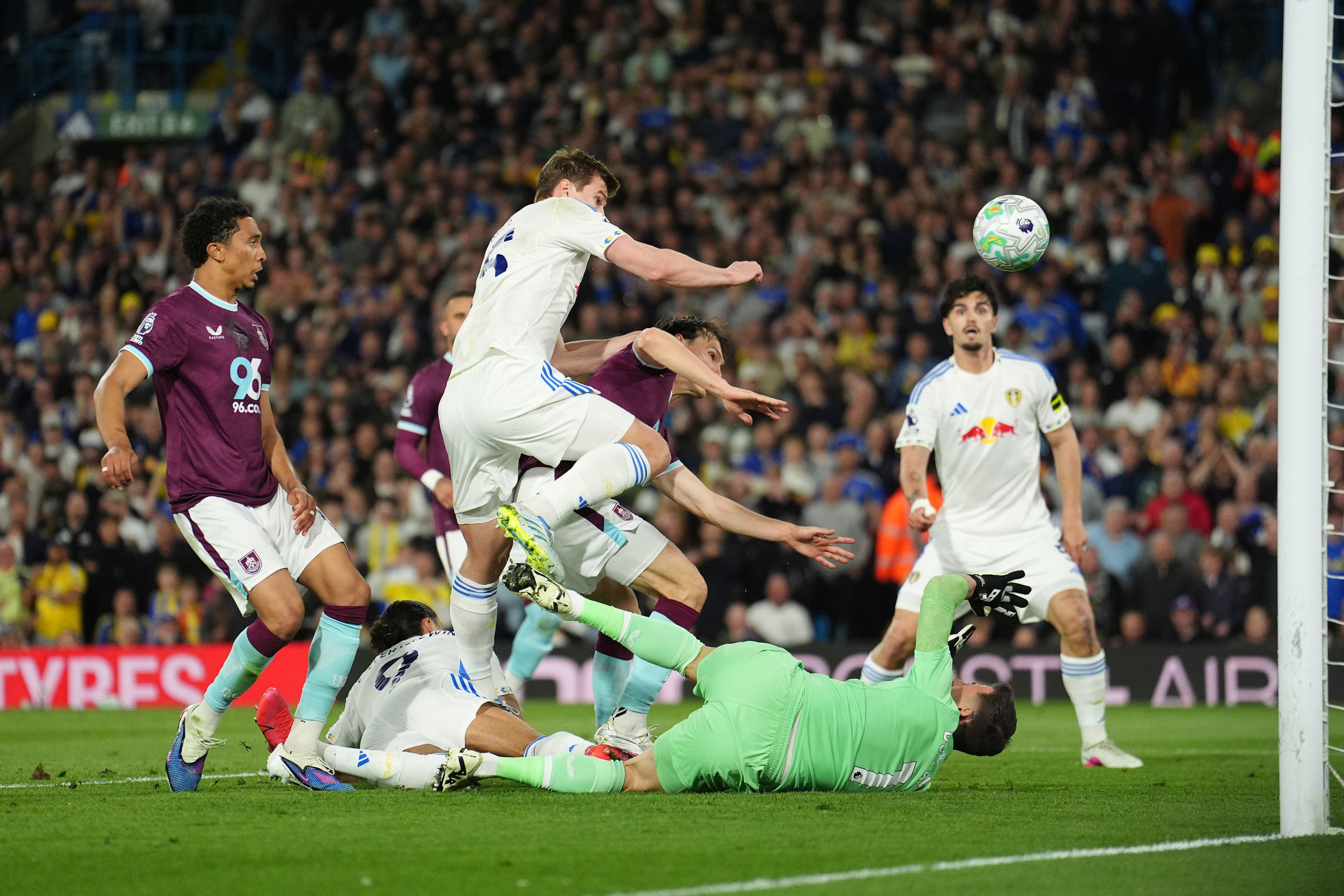 Leeds takes big step toward Premier League survival with comfy win over Burnley