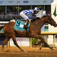 Always a Runner wins the 152nd Kentucky Oaks, the first to run under the lights in prime time