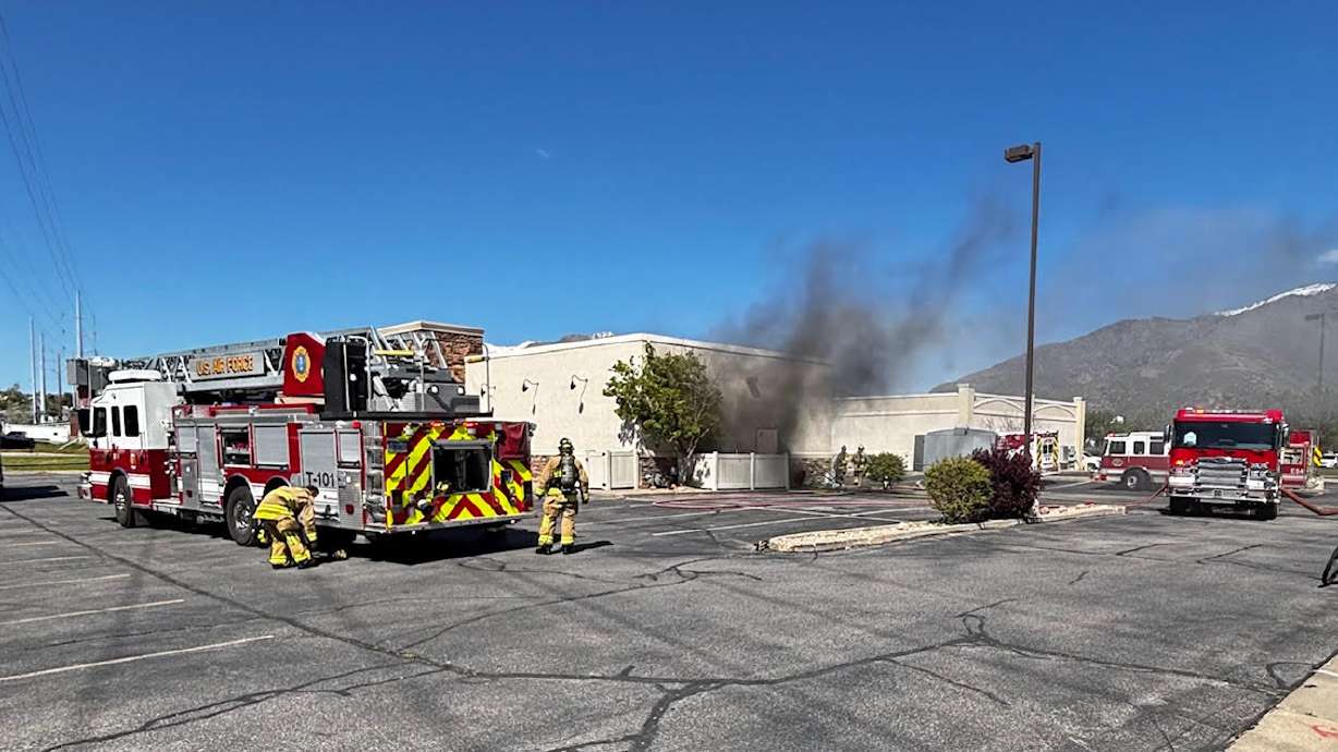 Crews responded to a fire at the Dairy Queen in Layton on Friday.