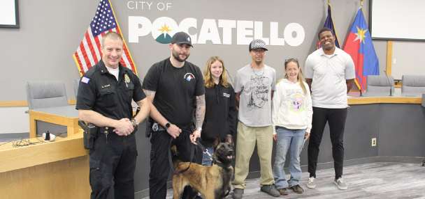 Once marked for euthanasia, Utah rescue dog is Pocatello's newest K-9 officer