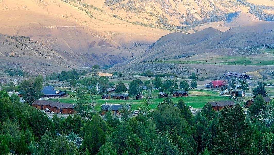 Twin Peaks Ranch State Park in Salmon, Idaho, Friday. The park offers 25 full-service cabins, a lodge and a restaurant, among other amenities.