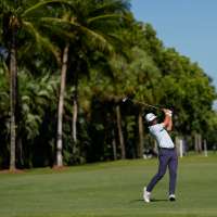 Young still in control at Doral, leads Cadillac Championship. Rain forecast for Sunday's final round