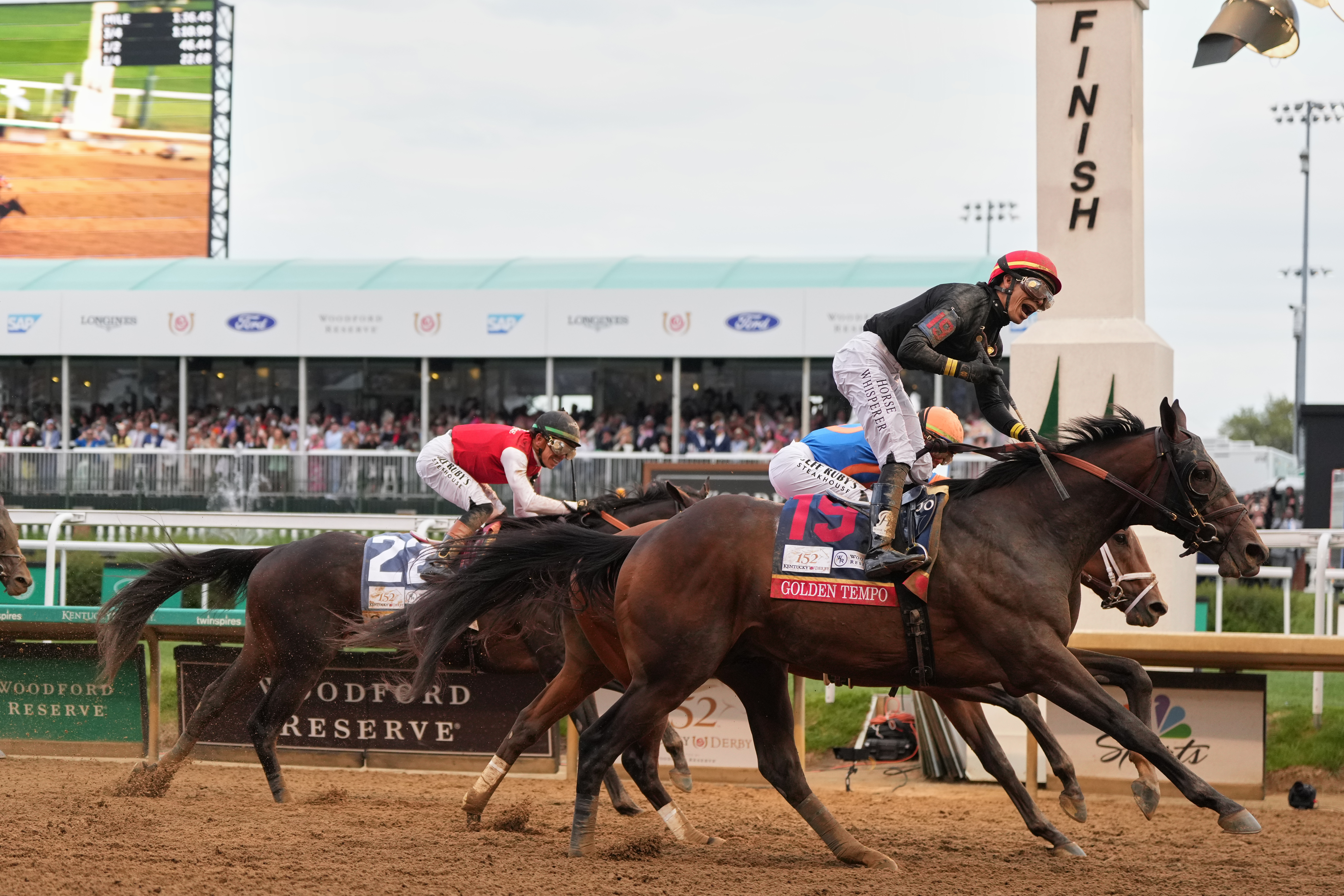 Golden Tempo takes the Kentucky Derby as Cherie DeVaux becomes the 1st woman to train its winner