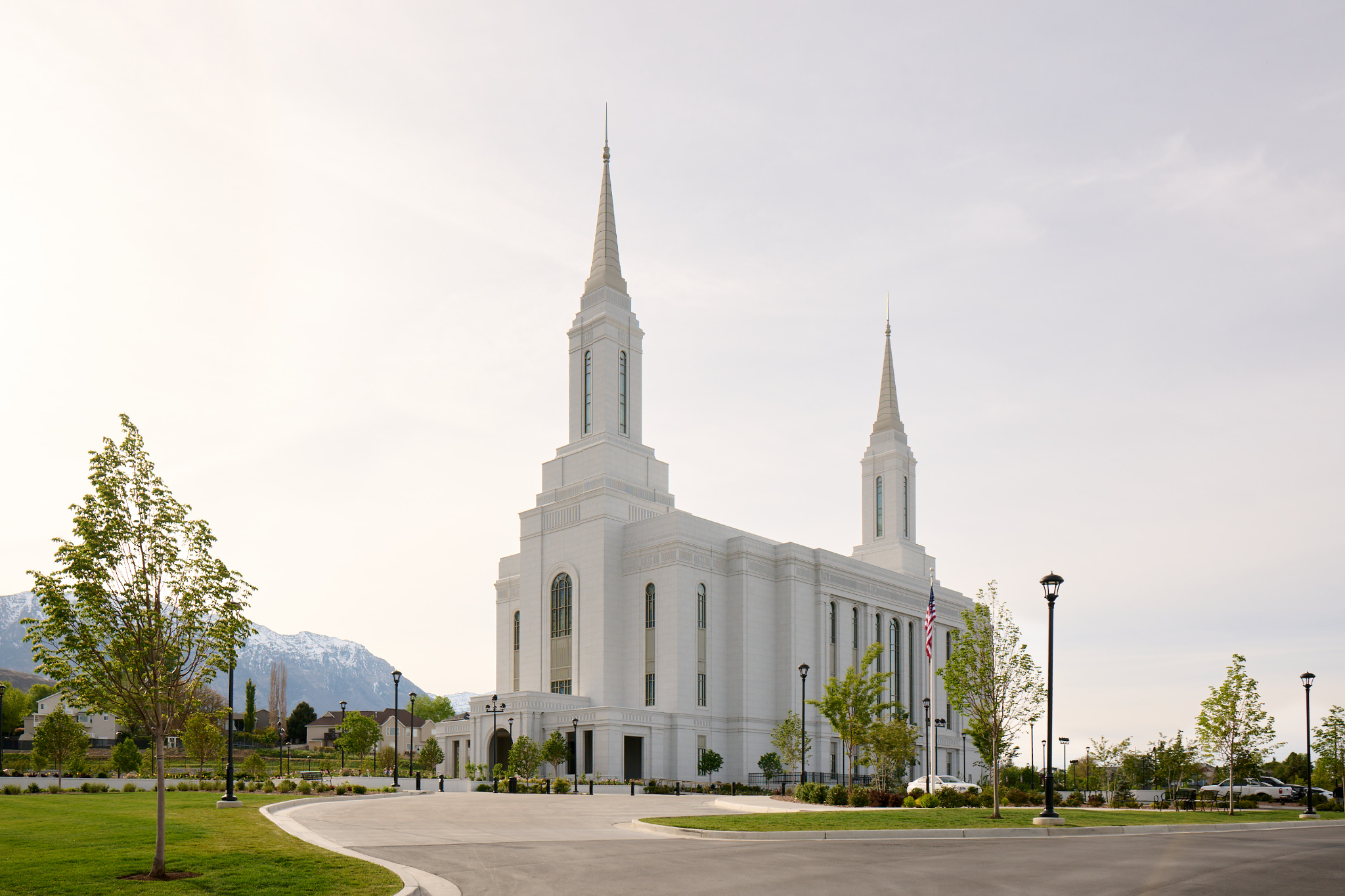 The Lindon Utah Temple on Sunday.
