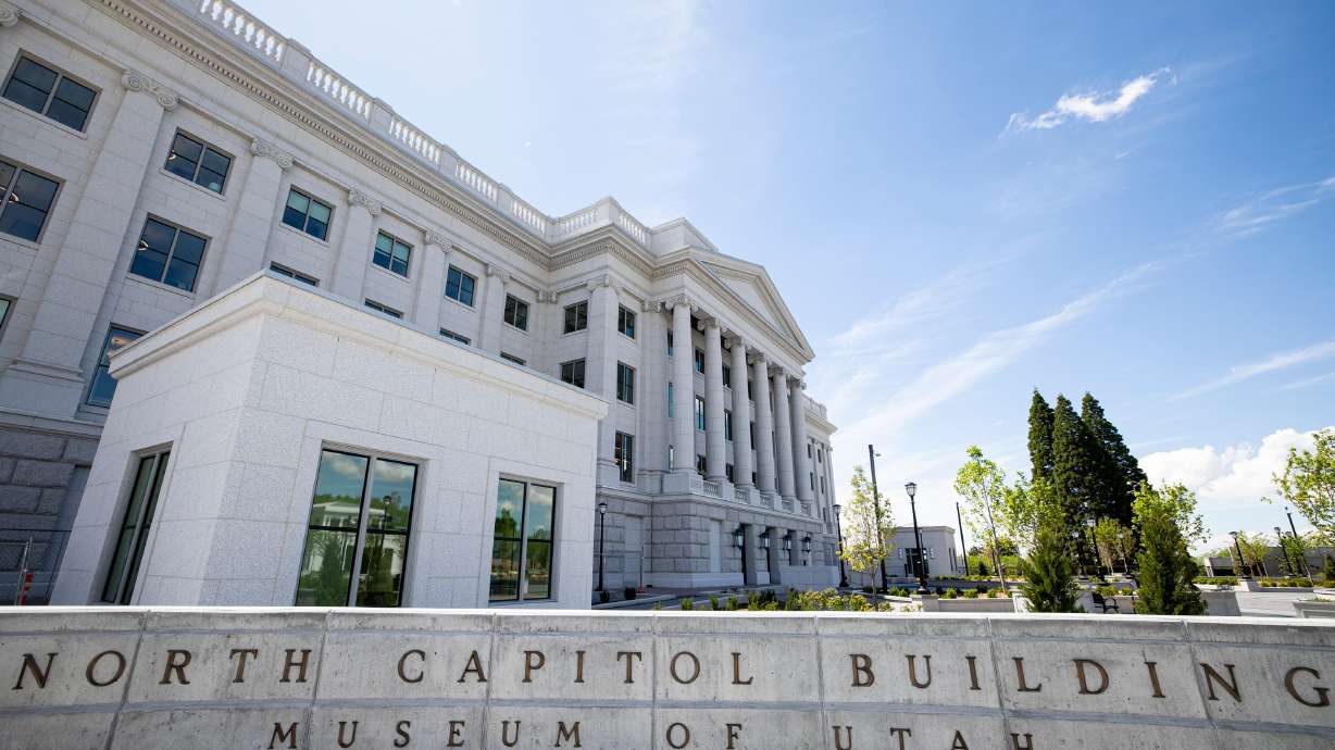 The North Capitol Building, where the Museum of Utah is located, in Salt Lake City on April 13. The museum will feature installations of artifacts from Utah’s history and will open to visitors in June.