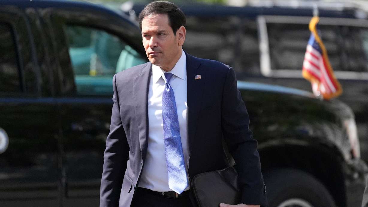 Secretary of State Marco Rubio arrives at the West Wing of White House in Washington, April 23. Rubio plans to visit the Vatican this week as tensions between President Donald Trump and the pope rise.