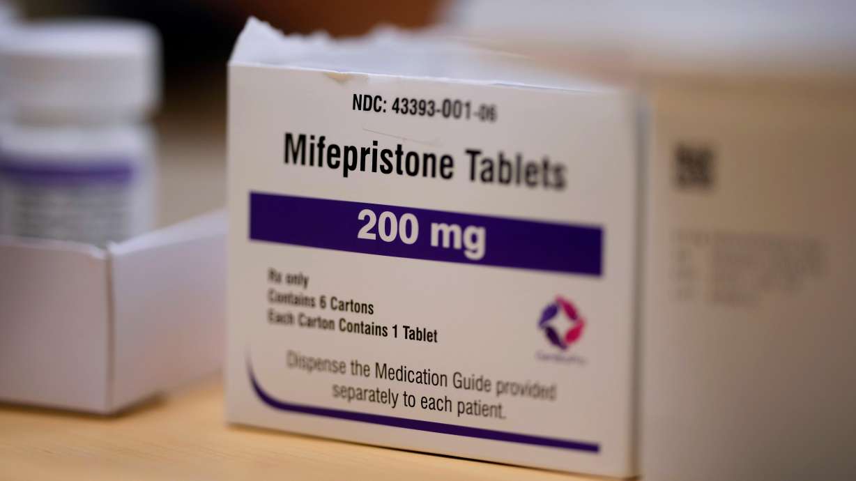 Mifepristone tablets sit on a table at a Planned Parenthood clinic in Ames, Iowa, July 18, 2024. The Supreme Court on Monday restored broad access to the abortion pill mifepristone.