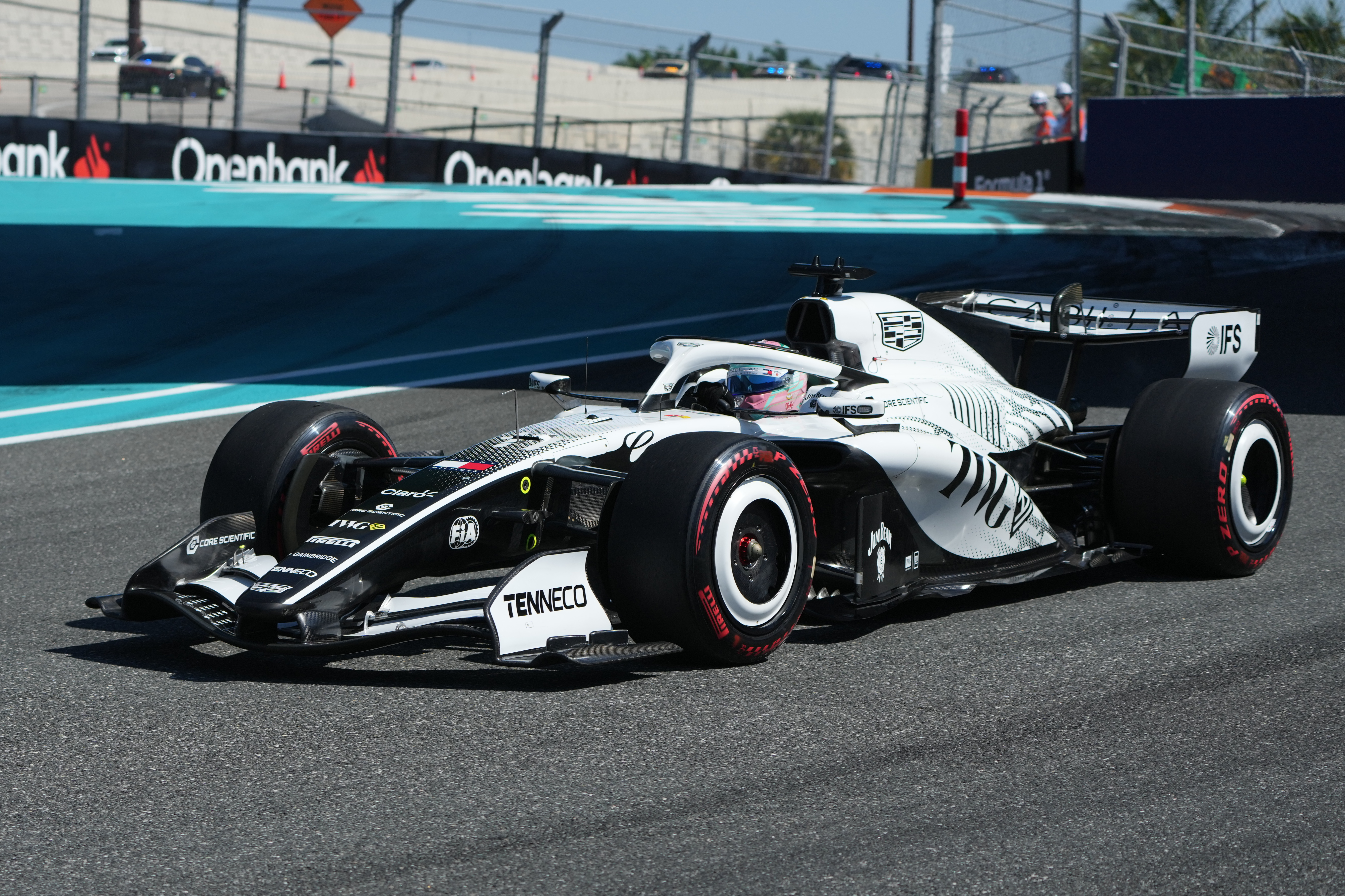 Cadillac's new F1 team makes its US debut in Miami as both cars finish for a third straight race