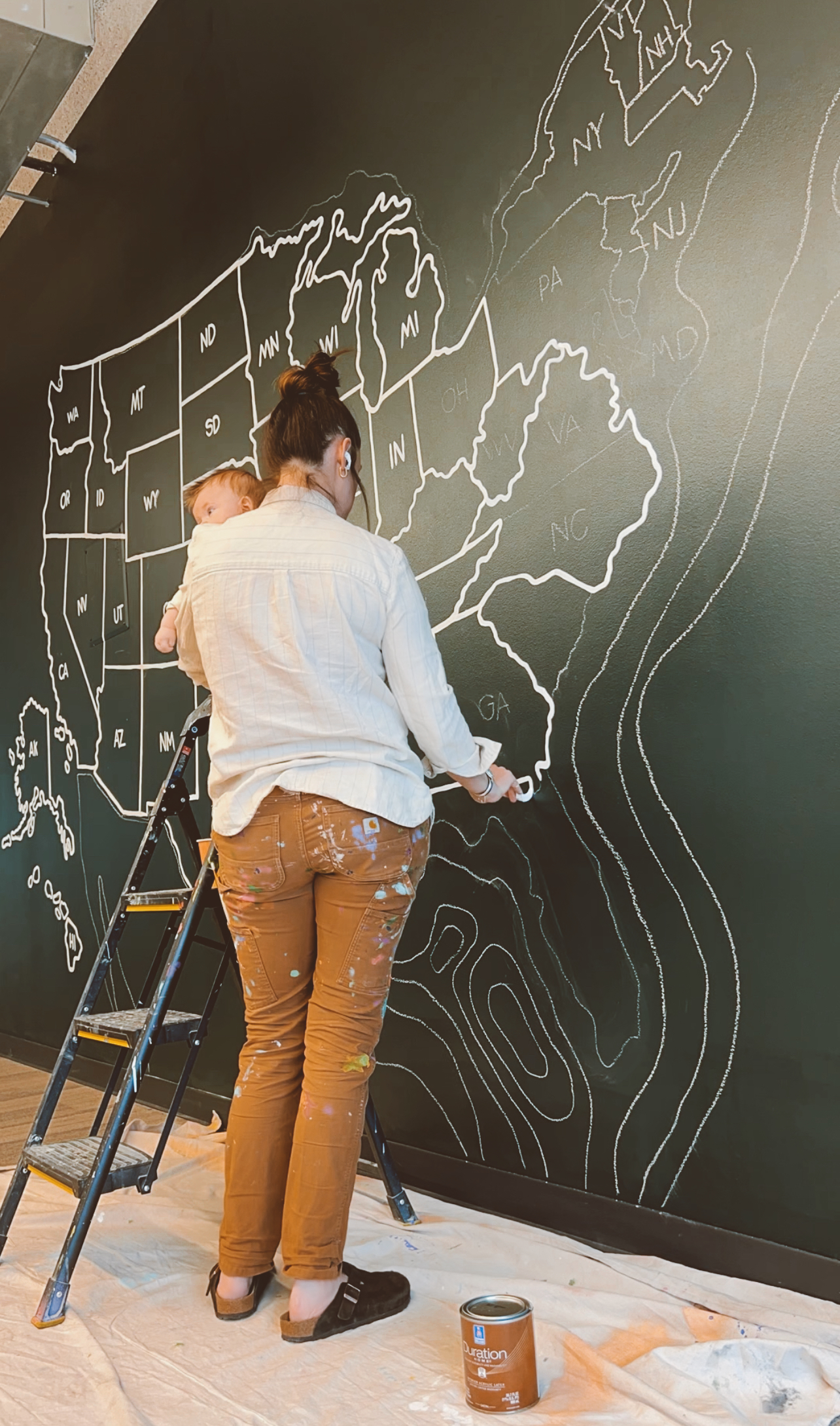Accomplished Draper muralist credits mom for letting her paint on walls as a child