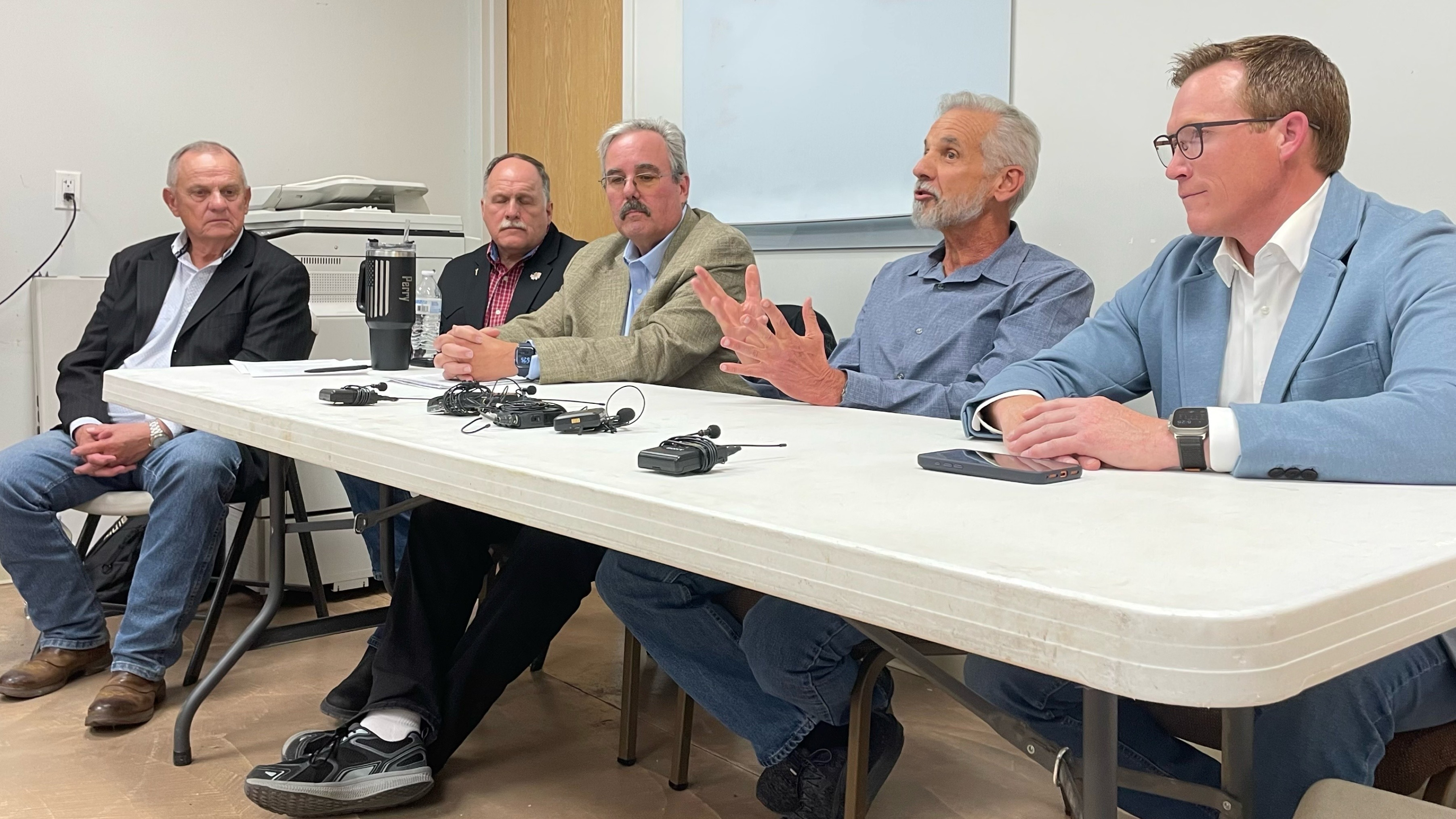 Box Elder County commissioners approved a controversial data center proposal on Monday at a meeting at the Box Elder County Fairgrounds in Tremonton. County officials, a rep from the developer, O'Leary Digital, and the leader of a state group shepherding the project met with the media afterward.