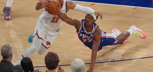Knicks crush the 76ers 137-98 to start the second round and keep up a historic postseason roll