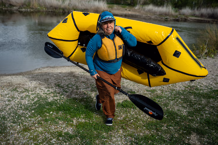 Amy Brunvand at the Jordan River in Murray on April 13, 2026.