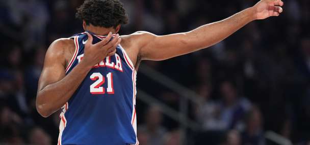 Joel Embiid is out for Game 2 of the 76ers' series against the Knicks with ankle and hip injuries