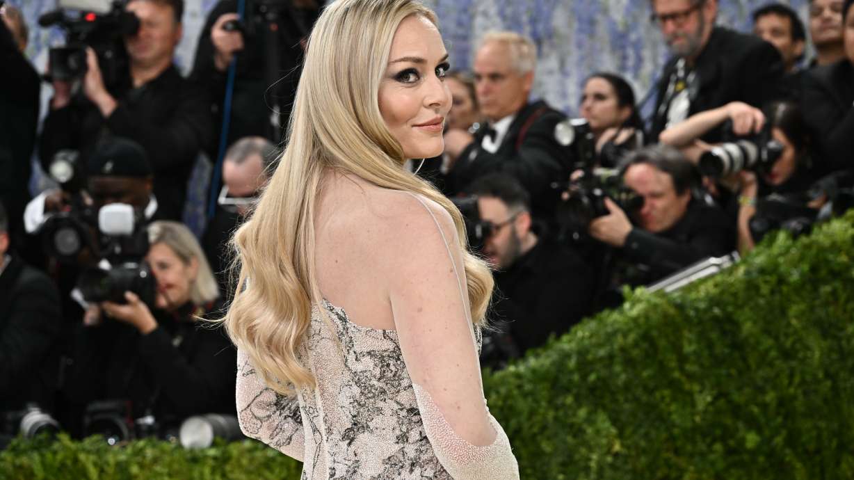 Lindsey Vonn arrives at The Metropolitan Museum of Art's Costume Institute benefit gala celebrating the opening of the "Costume Art" exhibition on Monday, May 4, 2026, in New York.