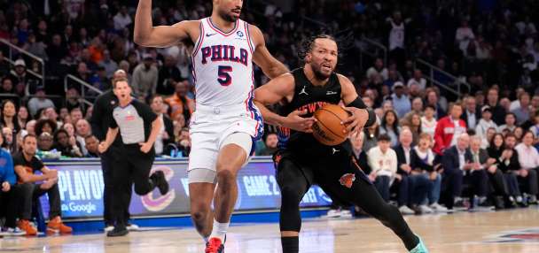 Jalen Brunson helps the Knicks take a 2-0 lead over the 76ers with a 108-102 victory